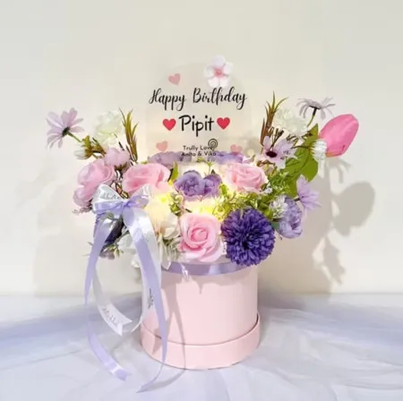 Bloom Box Akrilik Ucapan Ulang Tahun Kota Tegal